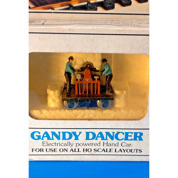 Bachmann HO Scale Powered Gandy Dancer Handcar No. 46-1202 Original Box - Picture 4 of 11